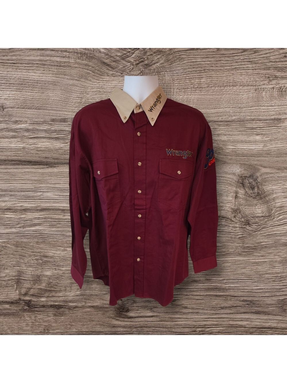 Men's Wrangler Coors Original Rodeo Long Sleeve Button Down Shirt Size XL - Picture 1 of 4